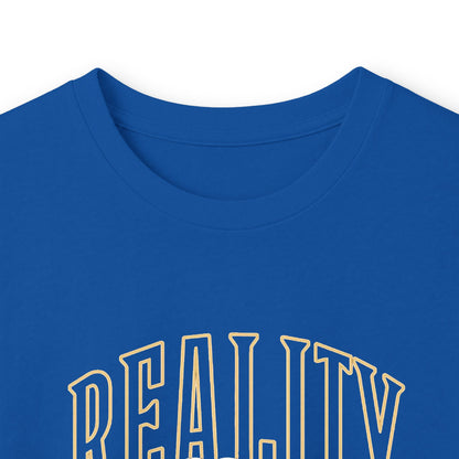 Long Sleeve Tee — 'Reality Hides Behind The Mask' Vintage Statue Face Graphic