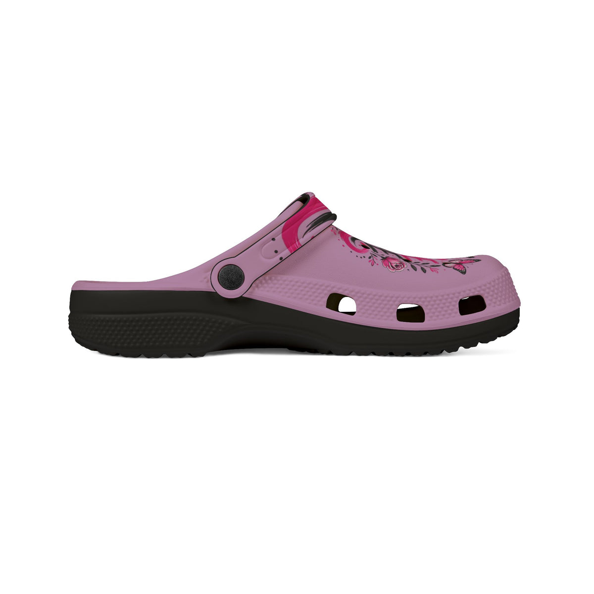 Breast Cancer Awareness EVA Clogs — "Fight Hope Cure" Pink Ribbon Slide Shoes