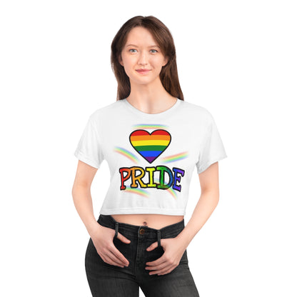 Pride Heart Crop Tee – Celebrate Love and Identity