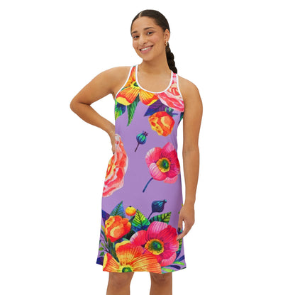 Colorful Floral Blooms Women's Summer Dress