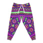 Purple Floral Mandala Joggers — Boho Athletic Sweatpants