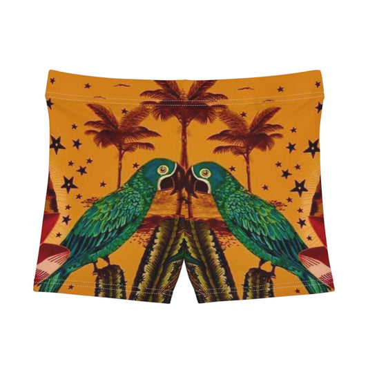 Exotic Jungle Fever Print Booty Shorts