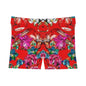 Red Paradise Floral Print Women's Shorts