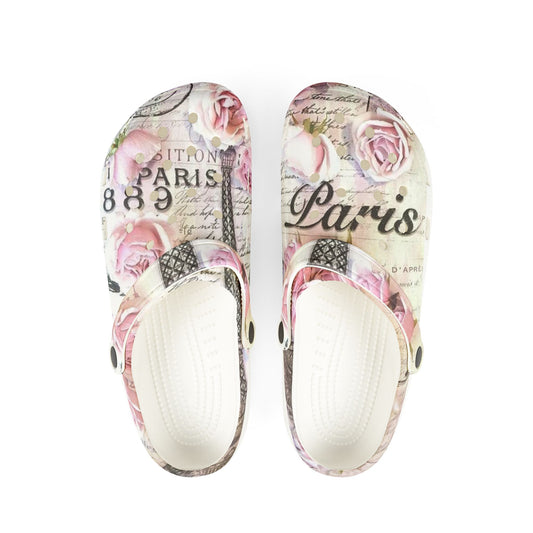 Trendy Floral Clogs - Paris Inspired EVA Foam Shoes