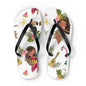 Tropical Vibe Flip-Flops mit Gitarre und tropischem Print