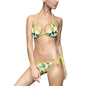 Triangel-Bikini mit Blumenmuster für sommerlichen Strandspaß
