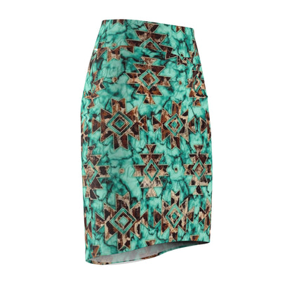 Ethnic Print Women's Pencil Skirt - Stylish & Versatile