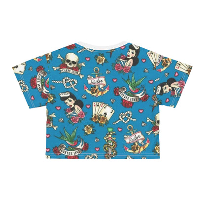 Carpe Diem Forever Love Sailor Crop Tee