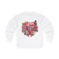 Survivor Floral Ribbon Long Sleeve Tee — Breast Cancer Awareness
