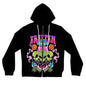 Trippin' Aliens Zip Hoodie - Psychedelic UFO Graphic Women's Jacket