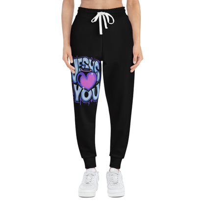 Jesus Loves You Joggers — Christian Graphic Athletic Pants