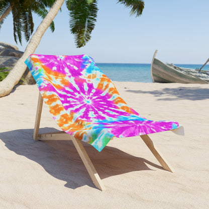 Vibrant Tie-Dye Beach Towel - Perfect for Summer Fun!