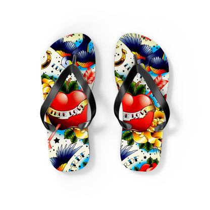 Colorful True Love Flip Flops - Stylish Summer Sandals for Beach Lovers