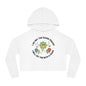 Cropped Hoodie — "I Am Not The Bigger Person I Will Hit You With A Chain" Cute Floral Graphic