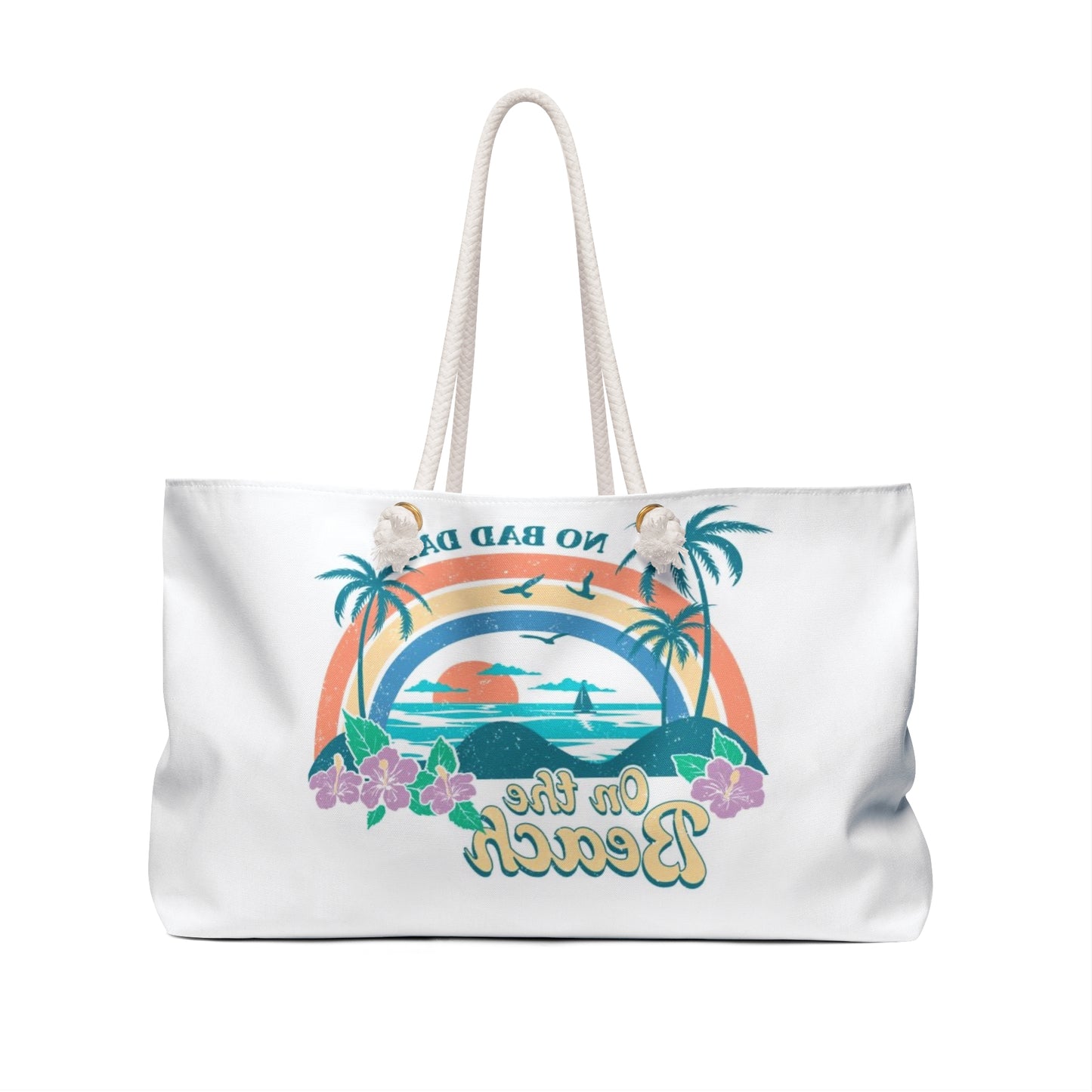 No Bad Days Beach Weekender Bag - Ideal for Vacation and Summer Fun