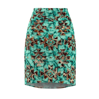 Ethnic Print Women's Pencil Skirt - Stylish & Versatile