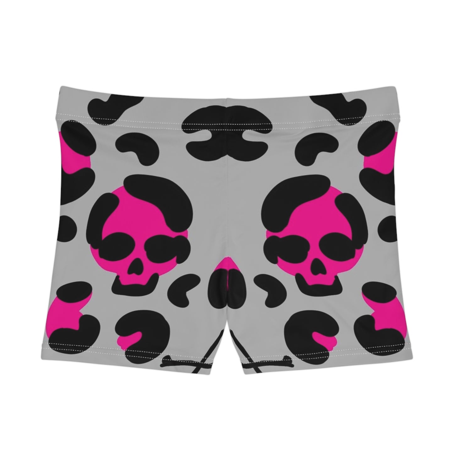 Trendy Skull Print Women's Shorts - Edgy and Stylish Activewear