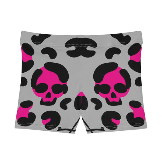 Trendy Skull Print Women's Shorts - Edgy and Stylish Activewear