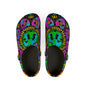 Trippy Vibes Sunflower Peace Sign Eva Foam Rubber Clogs