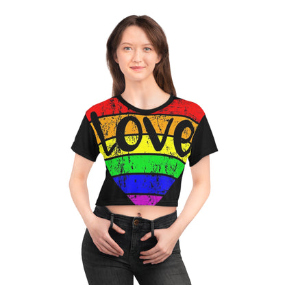 Rainbow Love Crop Tee - Pride Edition