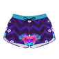 Tropical Floral Women's Casual Shorts - Vibrant Summer Vibe for Beach Days
