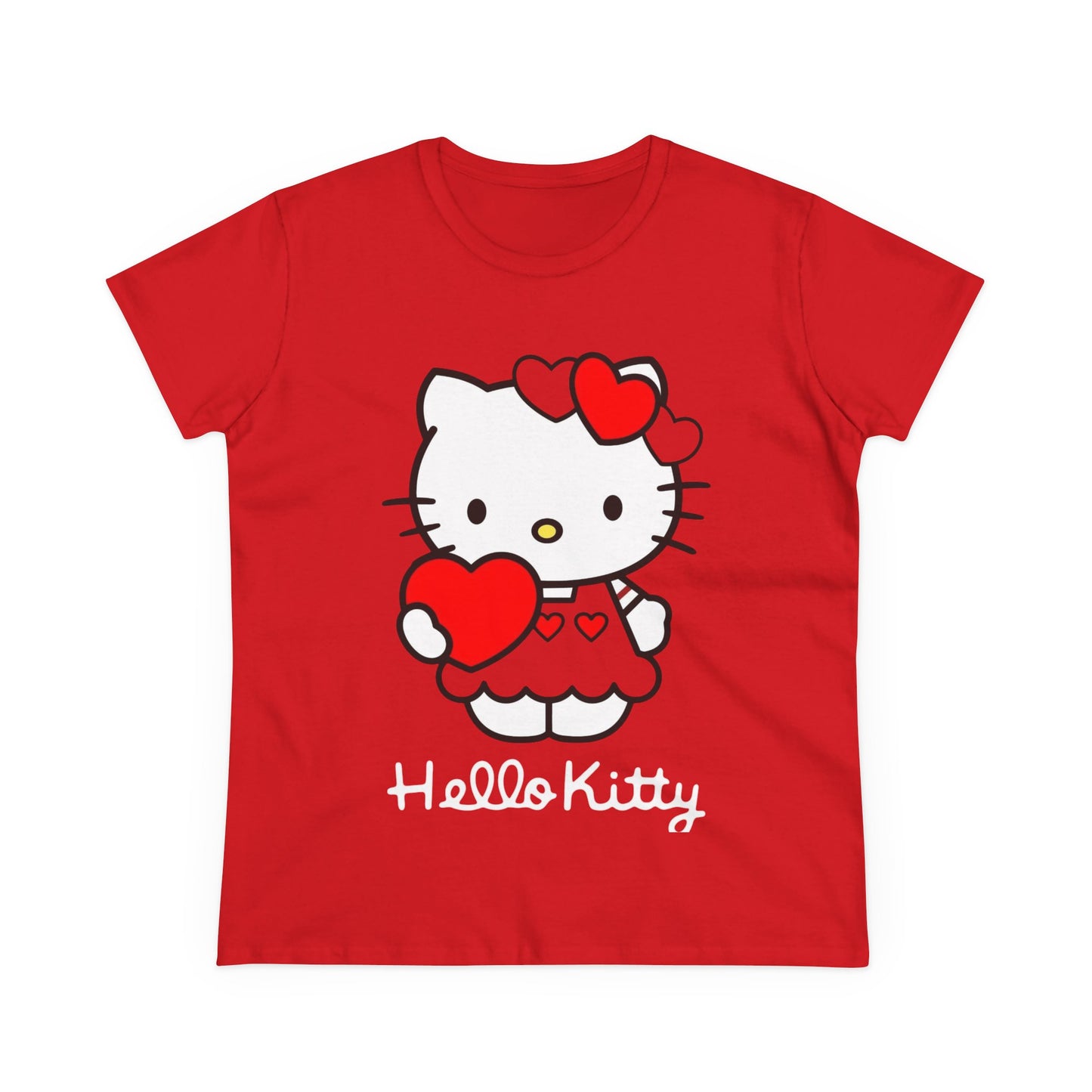 Cute Hello Kitty Women's Tee, Casual Graphic Shirt, Stylish Gift for Cat Lovers, Fun Summer Top, Birthday and Valentine’s Day Wear