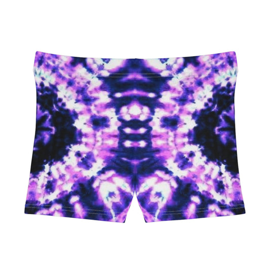 Purple Fusion Tie-Dye Women's Shorts