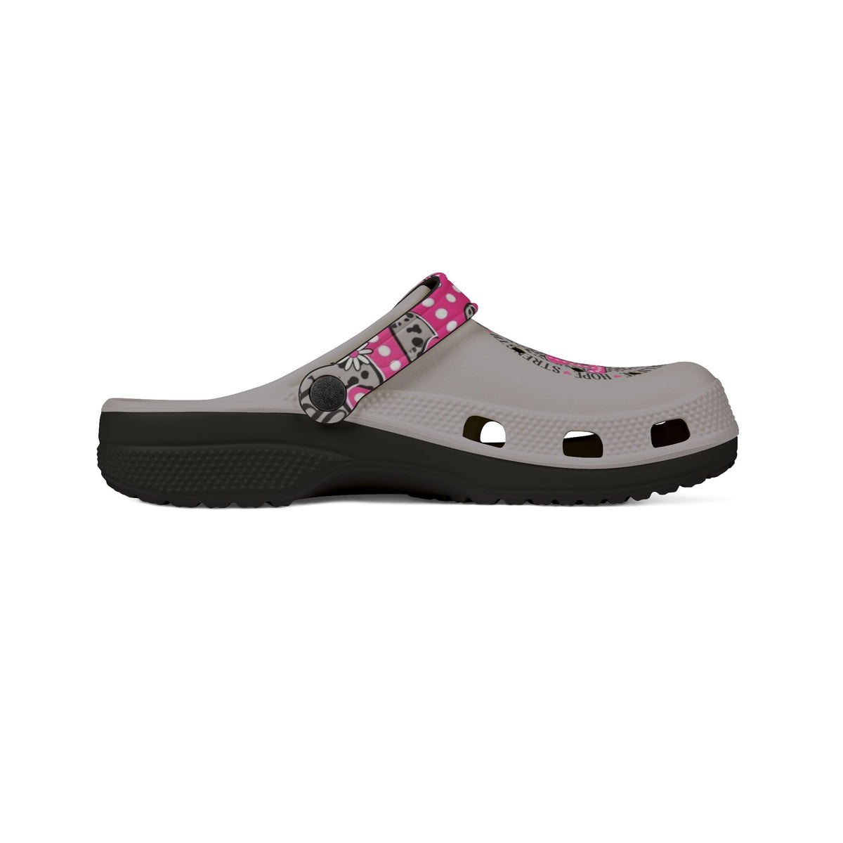 Pink Sugar Skull EVA Clogs — Floral Day of the Dead Foam Shoes
