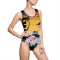 Retro Florida One-Piece Swimsuit for Women - Beach Vibes & Sunshine
