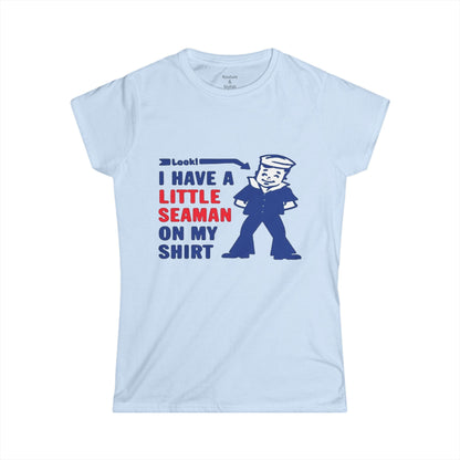 Women's Tee — Funny 'Little Seaman' Graphic Shirt