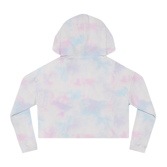 Celestial Tie-Dye Cropped Hoodie | Women’s Trendy Sweatshirt for Casual Wear, Gift for Astrology Lovers, Festival Outfit, Cozy Loungewear