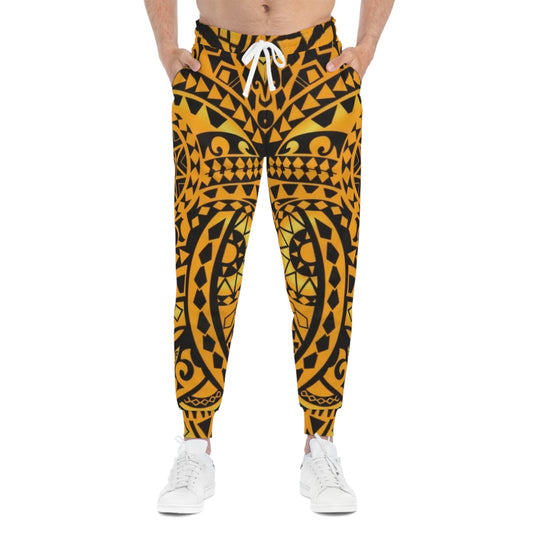 Tribal Print Athletic Joggers, Cozy Workout Pants, Bohemian Lounge Wear, Yoga Joggers, Unique Activewear