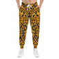 Tribal Print Athletic Joggers, Cozy Workout Pants, Bohemian Lounge Wear, Yoga Joggers, Unique Activewear