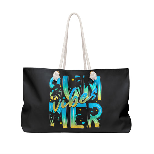Summer Vibes Vacay Tote Bag - Stylish Tote for Beach Trips & Getaways