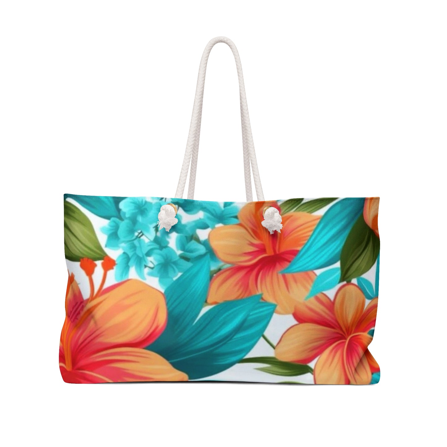 Weekender-Tasche mit tropischem Blumenmuster – perfekt für Urlaub und Kurztrips