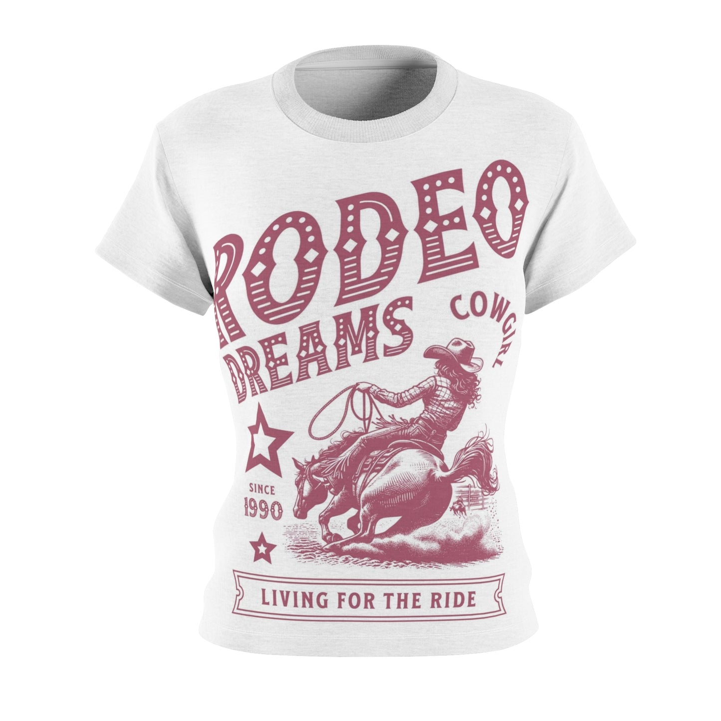 Rodeo Dreams Cowgirl Tee - Living for the Ride Women's T-Shirt