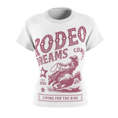 Rodeo Dreams Cowgirl Tee - Living for the Ride Women's T-Shirt