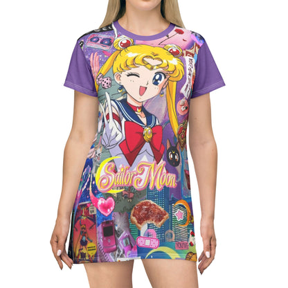 Anime T-Shirt Dress featuring Sailor Moon