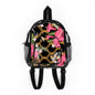 Clear Stadium Backpack — Floral Gold Chain Print Clear Bag