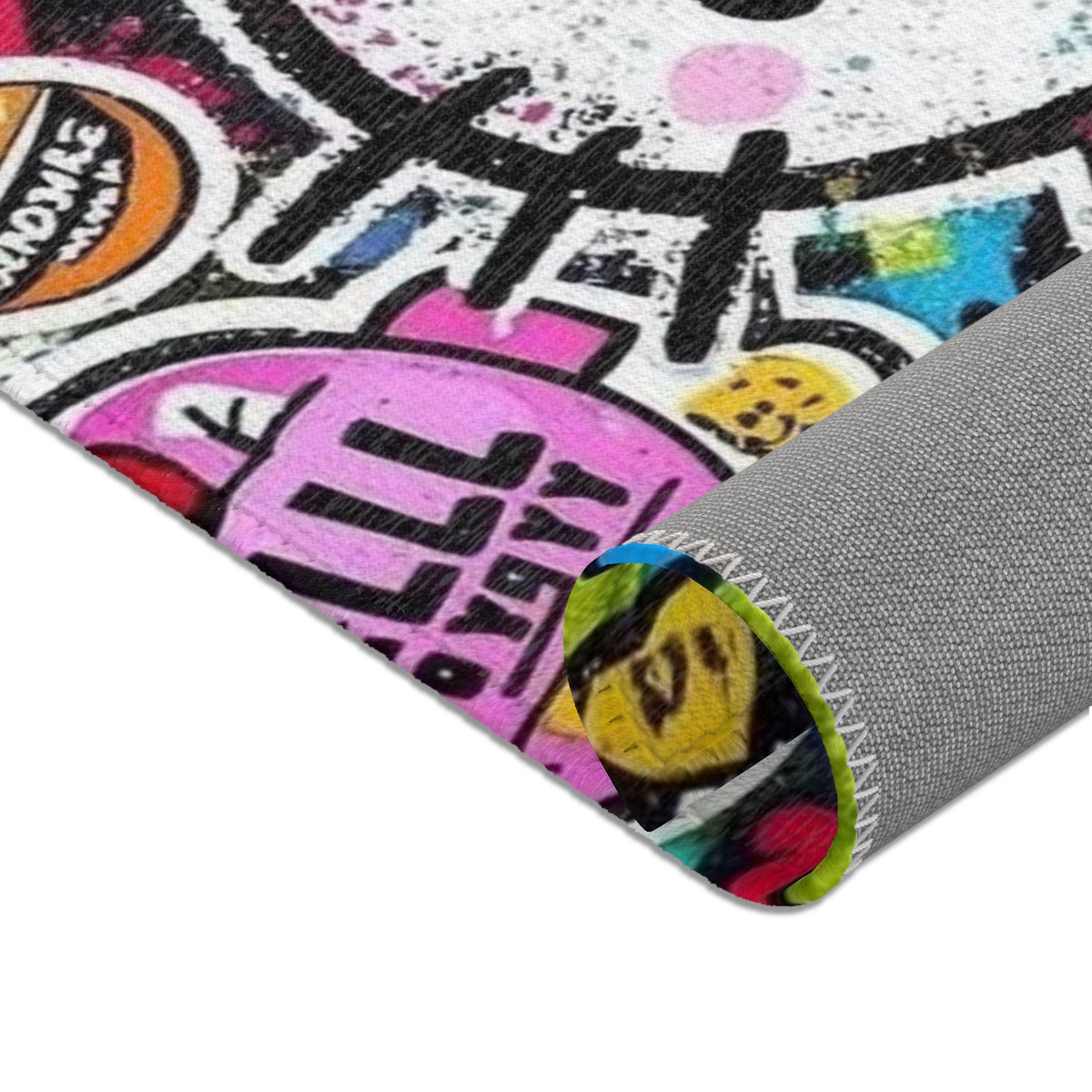 Hello Kitty Pop Art Area Rug – Colorful Cartoon Kids Room Decor