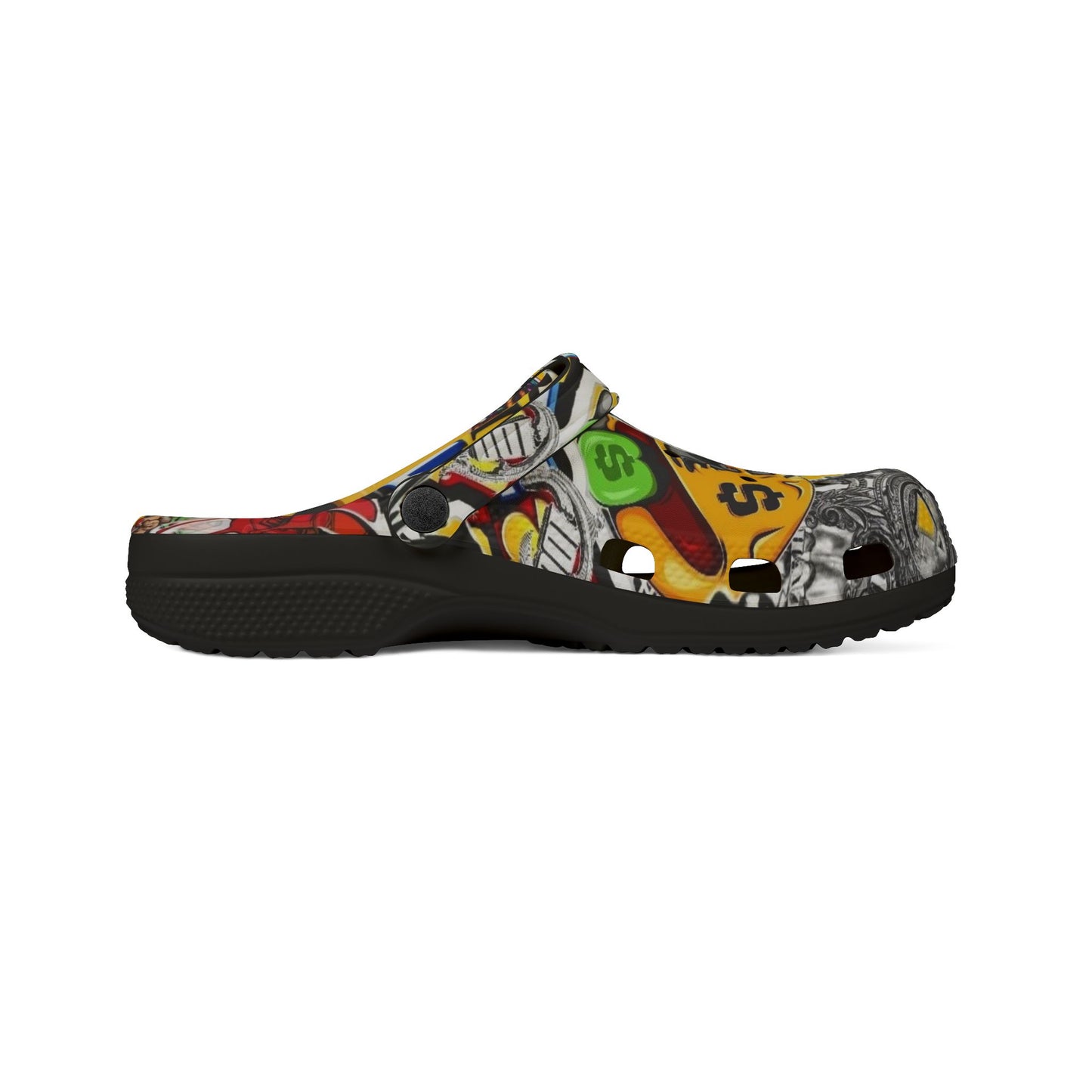 Graffiti Art EVA Foam Clogs - Colorful and Trendy Comfort Shoes
