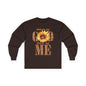 Long Sleeve Tee — "More of God Less of Me" Sunflower Faith Design