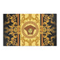 Baroque Medusa Area Rug — Ornate Gold & Black Decorative Floor Runner