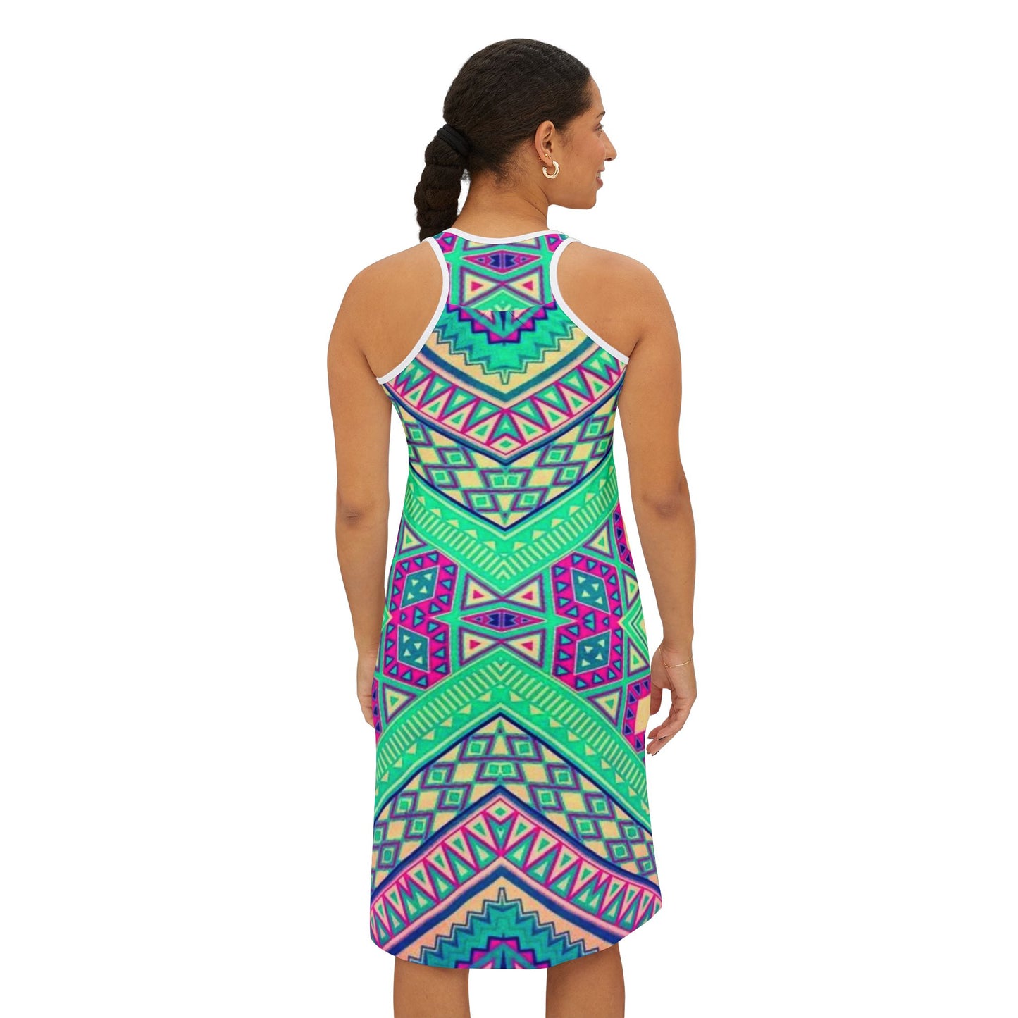 Vibrant Women's Racerback Dress - Perfect for Summer Festivals & Casual Outings