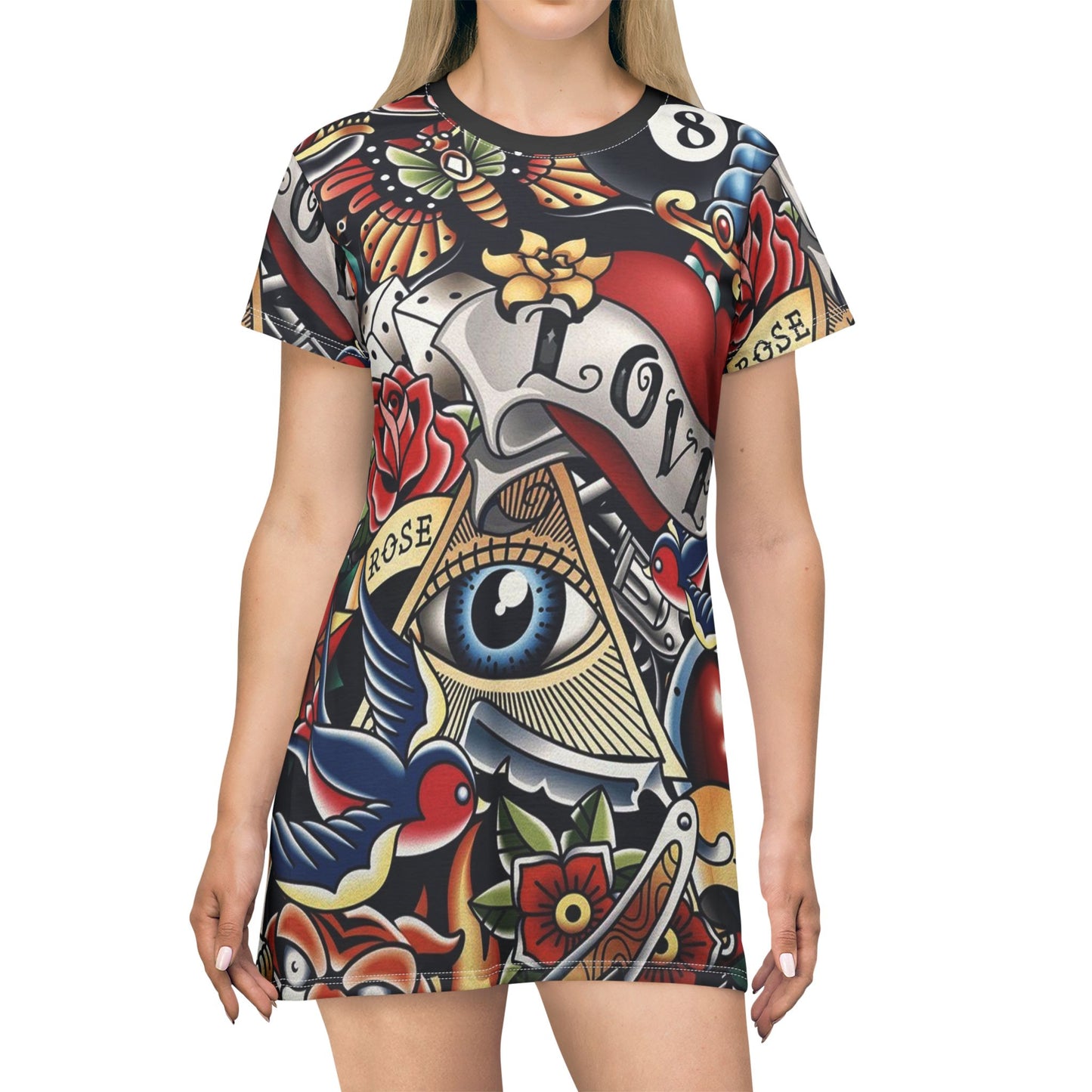 T-Shirt-Kleid (AOP)
