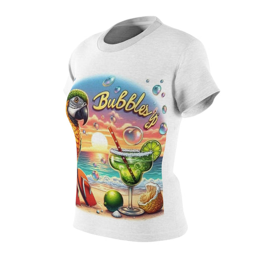 Vacation Vibes Women's Tee - Tropical Parrot & Cocktail Design
