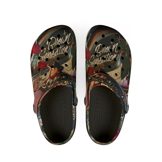 Stylish EVA Foam Rubber Shoes - 'Brown Sensation' Design for Comfort and Fun!