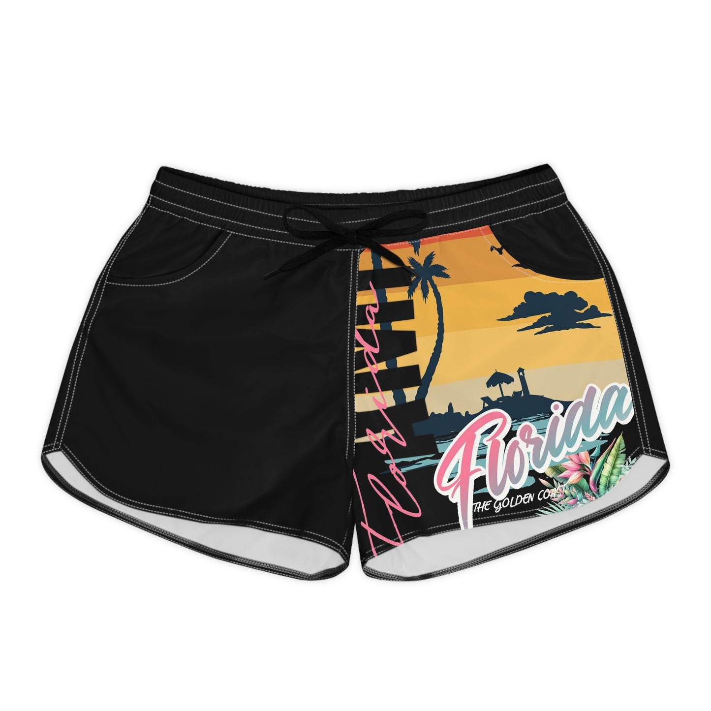 Florida Sunset Women's Casual Shorts - Beach Vibe Summerwear