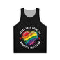 Rainbow Love Unisex Tank Top - Peace, Equality, Kindness & Inclusion