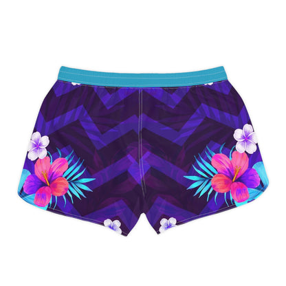 Tropical Floral Women's Casual Shorts - Vibrant Summer Vibe for Beach Days